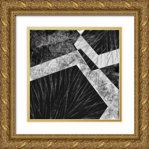 Orchestrated Geometry IX Gold Ornate Wood Framed Art Print with Double Matting by Chandler, Sharon