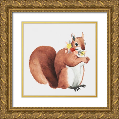 Flower Crown Forester II Gold Ornate Wood Framed Art Print with Double Matting by Popp, Grace