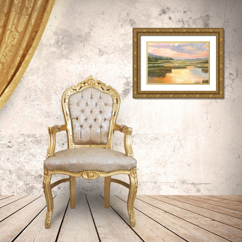 Enchanted Moment II Gold Ornate Wood Framed Art Print with Double Matting by Brothers, Bonnec