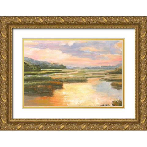 Enchanted Moment II Gold Ornate Wood Framed Art Print with Double Matting by Brothers, Bonnec