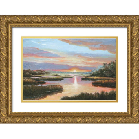 Enchanted Moment III Gold Ornate Wood Framed Art Print with Double Matting by Brothers, Bonnec