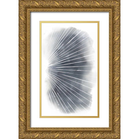 Rays II Gold Ornate Wood Framed Art Print with Double Matting by Popp, Grace