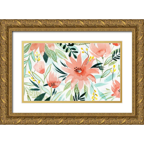 Tropical Drift I Gold Ornate Wood Framed Art Print with Double Matting by Popp, Grace