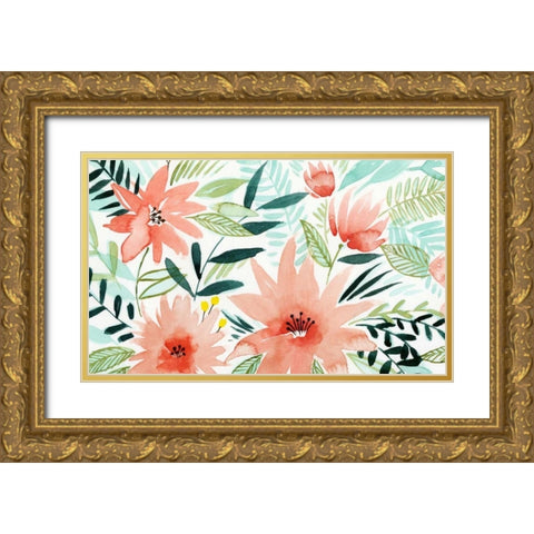 Tropical Drift II Gold Ornate Wood Framed Art Print with Double Matting by Popp, Grace