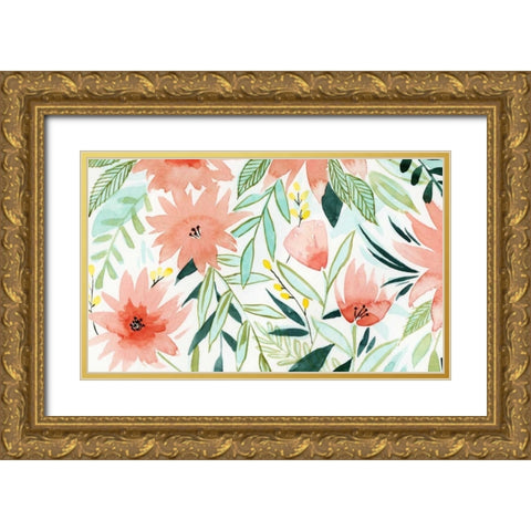 Tropical Drift III Gold Ornate Wood Framed Art Print with Double Matting by Popp, Grace