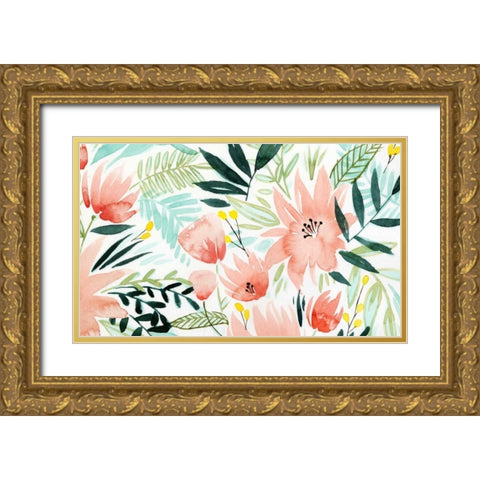 Tropical Drift IV Gold Ornate Wood Framed Art Print with Double Matting by Popp, Grace