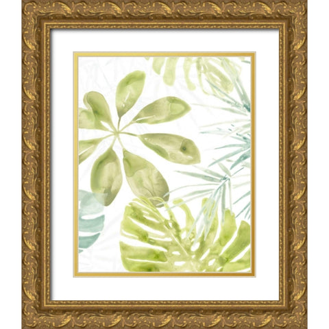 Island Medley II Gold Ornate Wood Framed Art Print with Double Matting by Vess, June Erica