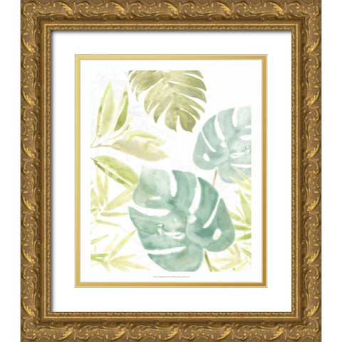 Island Medley III Gold Ornate Wood Framed Art Print with Double Matting by Vess, June Erica