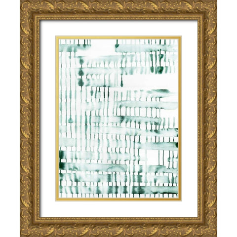 Barred I Gold Ornate Wood Framed Art Print with Double Matting by Popp, Grace