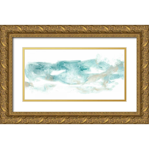Coastal Inlet I Gold Ornate Wood Framed Art Print with Double Matting by Vess, June Erica