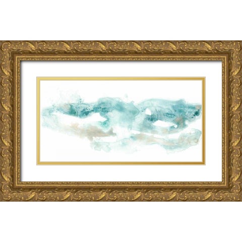 Coastal Inlet II Gold Ornate Wood Framed Art Print with Double Matting by Vess, June Erica