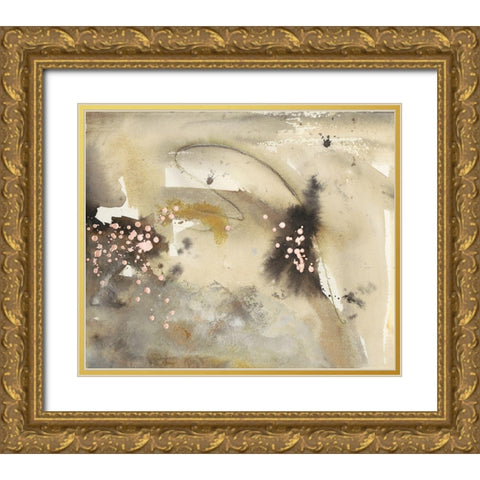 Waves in Motion III Gold Ornate Wood Framed Art Print with Double Matting by Combs, Joyce
