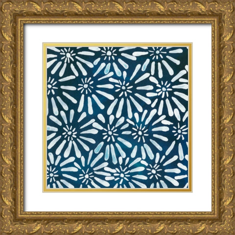 La Mer IX Gold Ornate Wood Framed Art Print with Double Matting by Zarris, Chariklia