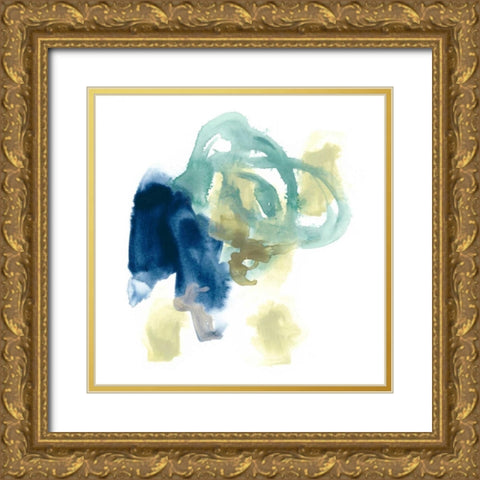 Integral Motion III Gold Ornate Wood Framed Art Print with Double Matting by Vess, June Erica