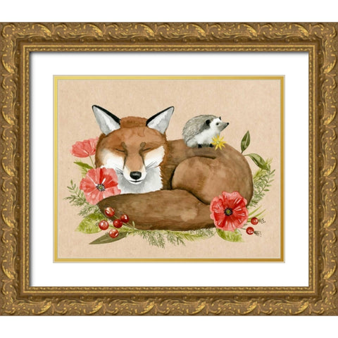 Grateful Heart I Gold Ornate Wood Framed Art Print with Double Matting by Popp, Grace