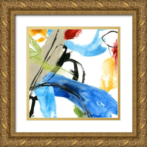 Formulation IV Gold Ornate Wood Framed Art Print with Double Matting by Vess, June Erica