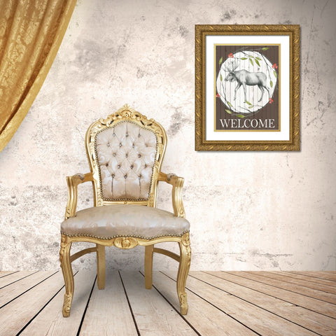 Woodland Walk II Gold Ornate Wood Framed Art Print with Double Matting by Popp, Grace