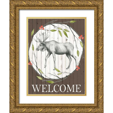 Woodland Walk II Gold Ornate Wood Framed Art Print with Double Matting by Popp, Grace