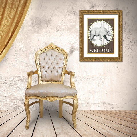 Woodland Walk III Gold Ornate Wood Framed Art Print with Double Matting by Popp, Grace