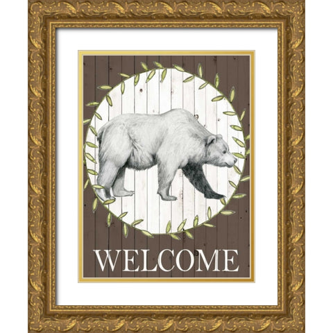 Woodland Walk III Gold Ornate Wood Framed Art Print with Double Matting by Popp, Grace