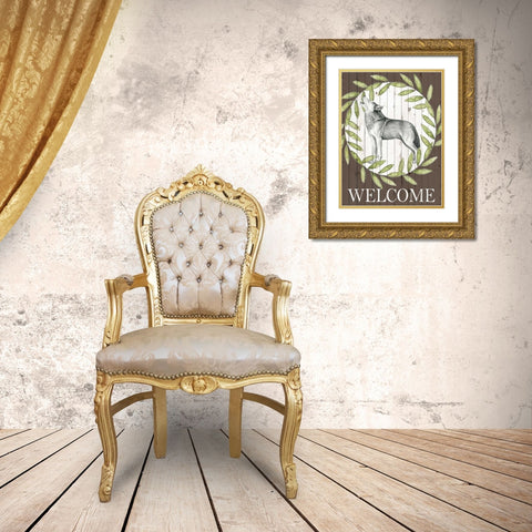 Woodland Walk IV Gold Ornate Wood Framed Art Print with Double Matting by Popp, Grace