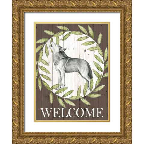 Woodland Walk IV Gold Ornate Wood Framed Art Print with Double Matting by Popp, Grace