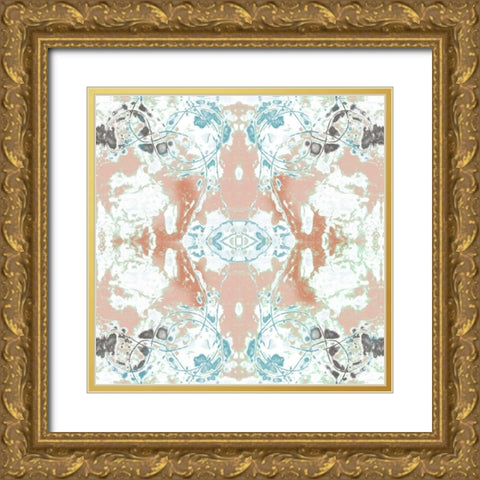 Pretty Mirror IV Gold Ornate Wood Framed Art Print with Double Matting by Goldberger, Jennifer
