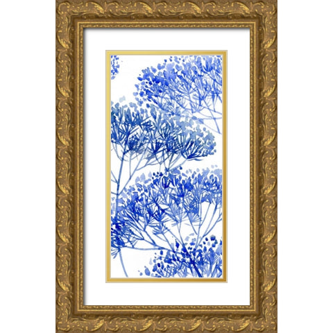 Little Sapling I Gold Ornate Wood Framed Art Print with Double Matting by Wang, Melissa
