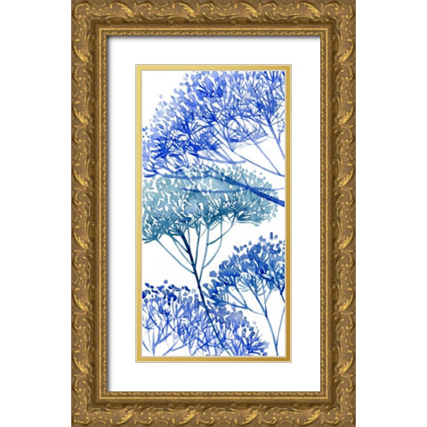 Little Sapling II Gold Ornate Wood Framed Art Print with Double Matting by Wang, Melissa