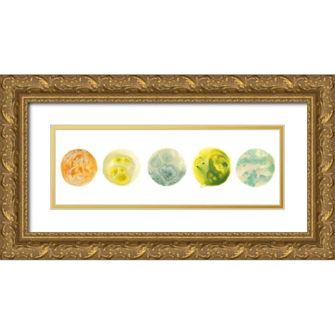 Planetary VIII Gold Ornate Wood Framed Art Print with Double Matting by Vess, June Erica
