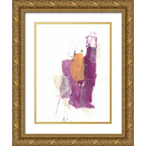 Slipstream I Gold Ornate Wood Framed Art Print with Double Matting by Vess, June Erica