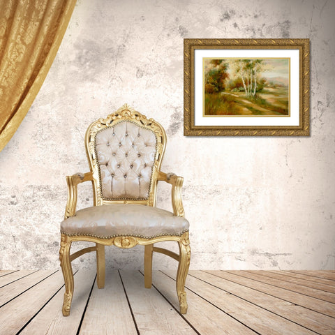 Eventide 9 Gold Ornate Wood Framed Art Print with Double Matting by Dag, Inc.