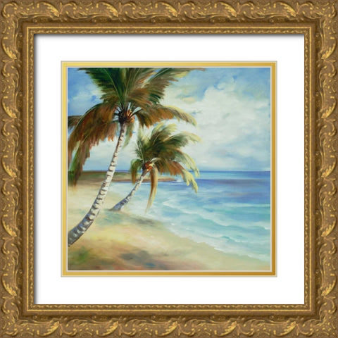 Tropical 5 Gold Ornate Wood Framed Art Print with Double Matting by Dag, Inc.