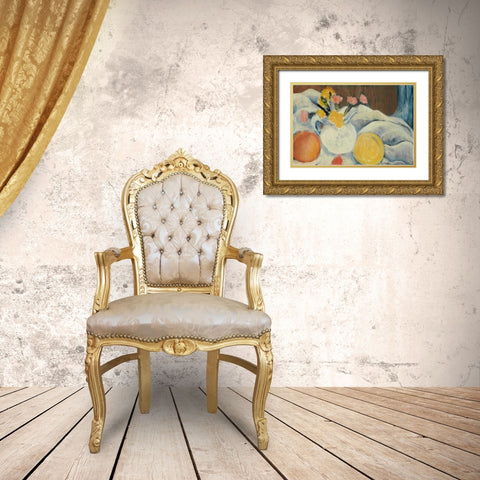 Seasons 1 Gold Ornate Wood Framed Art Print with Double Matting by Dag, Inc.