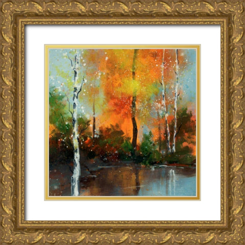 Hinterland 7 Gold Ornate Wood Framed Art Print with Double Matting by Dag, Inc.