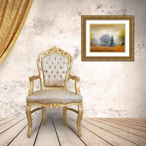 Hinterland 11 Gold Ornate Wood Framed Art Print with Double Matting by Dag, Inc.