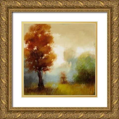 Hinterland 15 Gold Ornate Wood Framed Art Print with Double Matting by Dag, Inc.