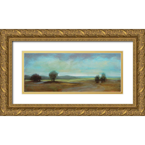 Landscape 101 Gold Ornate Wood Framed Art Print with Double Matting by Dag, Inc.