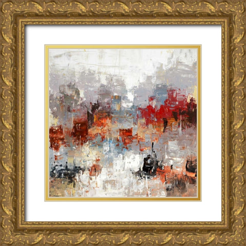 Metro Life 7 Gold Ornate Wood Framed Art Print with Double Matting by Dag, Inc.