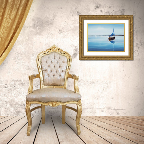 Set Sail 9 Gold Ornate Wood Framed Art Print with Double Matting by Dag, Inc.
