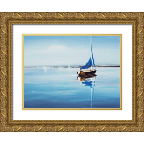 Set Sail 9 Gold Ornate Wood Framed Art Print with Double Matting by Dag, Inc.