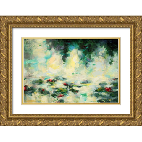 Solstice 10 Gold Ornate Wood Framed Art Print with Double Matting by Dag, Inc.