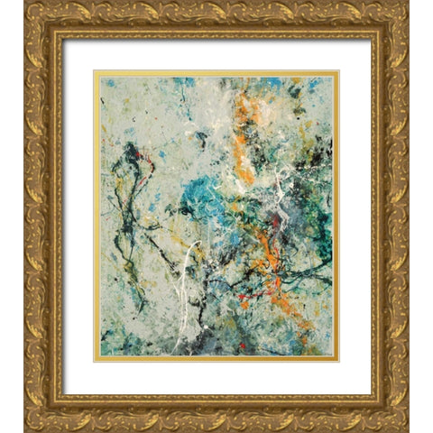 Tango 63 Gold Ornate Wood Framed Art Print with Double Matting by Dag, Inc.
