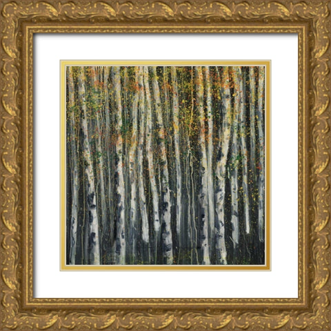Woodland 4 Gold Ornate Wood Framed Art Print with Double Matting by Dag, Inc.