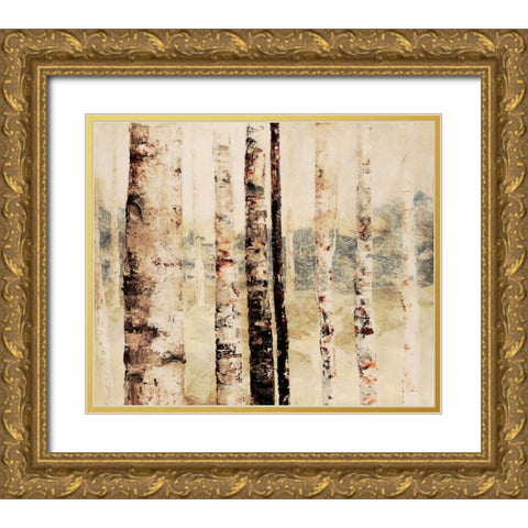 Woodland 6 Gold Ornate Wood Framed Art Print with Double Matting by Dag, Inc.