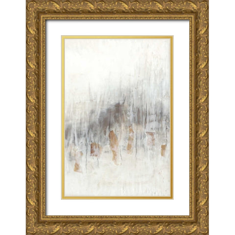 Neutral Wave II Gold Ornate Wood Framed Art Print with Double Matting by Goldberger, Jennifer