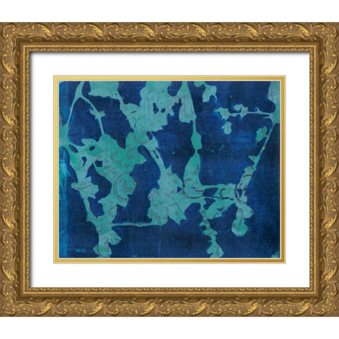 Brackish Flowers I Gold Ornate Wood Framed Art Print with Double Matting by Moore, Regina