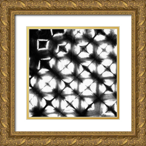 Graphic Shibori I Gold Ornate Wood Framed Art Print with Double Matting by Zarris, Chariklia