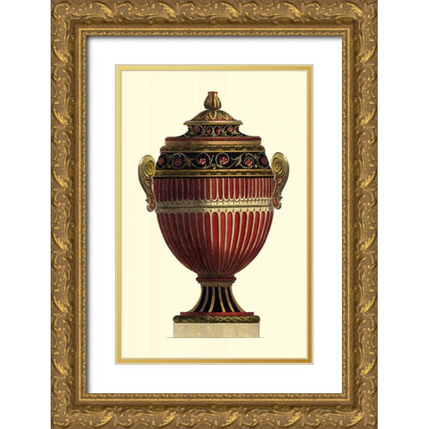 Empire Urn I Gold Ornate Wood Framed Art Print with Double Matting by Vision Studio