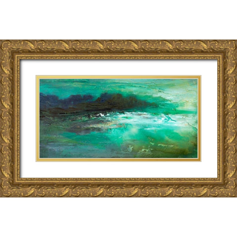 Dusk on the Coast  Gold Ornate Wood Framed Art Print with Double Matting by Finch, Sheila